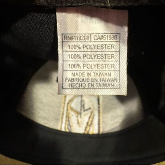 Adidas Vegas Golden Knights NHL Fitted Cap Size 7 1/2 - Picture 8 of 12